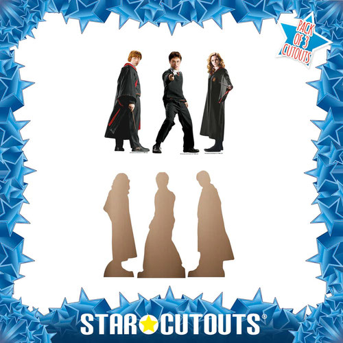 Harry Potter| Hermione Granger & Ron Weasley Table Top Cardboard Cutouts - Pack of 3 Product Gallery Image