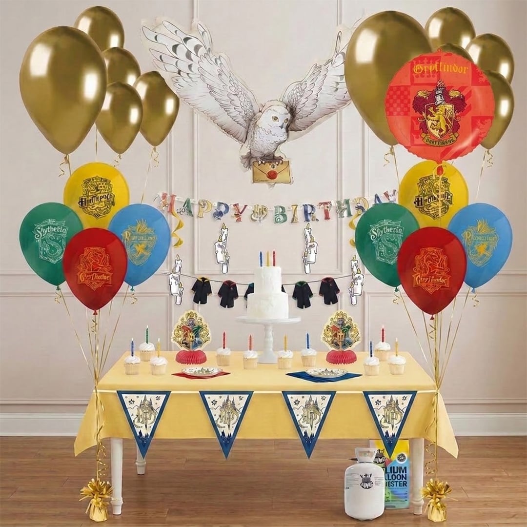Harry Potter Birthday Balloons, Helium & Decorations Party Pack