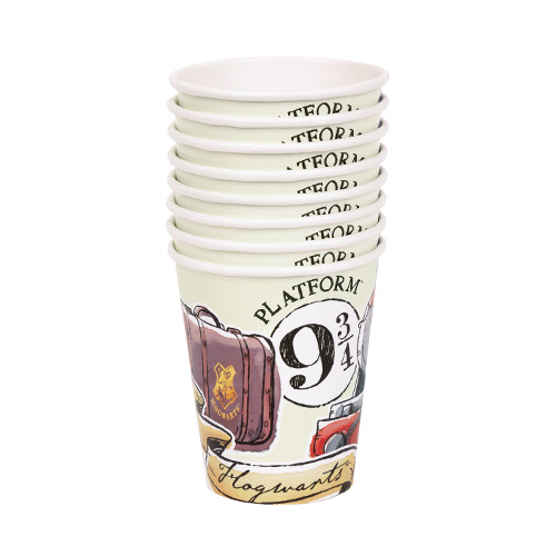 Harry Potter Compostable Paper Cups 270ml - Pack of 8 Product Gallery Image