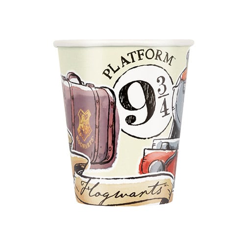 Harry Potter Compostable Paper Cups 270ml - Pack of 8