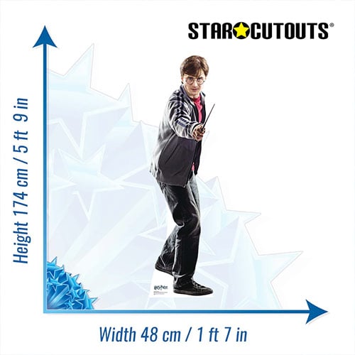 Harry Potter Daniel Radcliffe Harry Potter & the Deathly Hallows Lifesize Cardboard Cutout 174cm Product Gallery Image