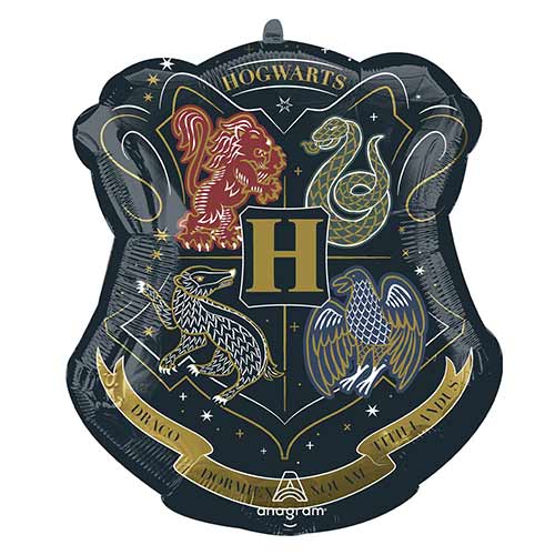 Harry Potter Hogwarts Crest Helium Foil Shaped Balloon 55cm / 22 in Product Image