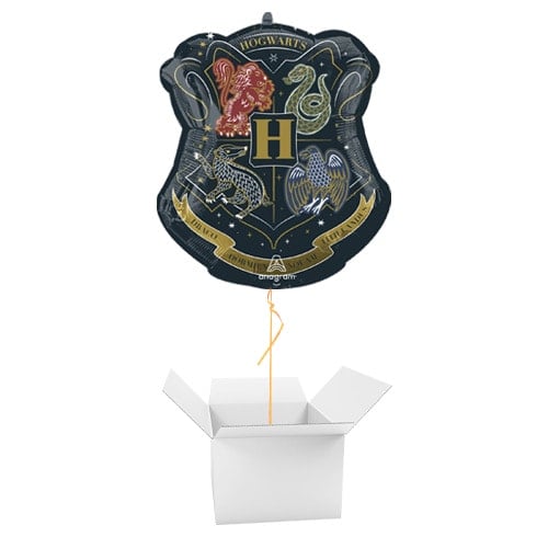 Harry Potter Hogwarts Crest Foil Helium Giant Balloon - Inflated Balloon in a Box Product Gallery Image