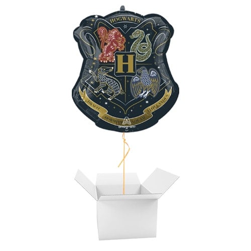 Harry Potter Hogwarts Crest Foil Helium Giant Balloon - Inflated Balloon in a Box Product Image