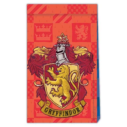 Harry Potter Hogwarts Houses Paper Party Bags - Pack of 4