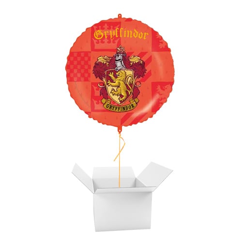 Harry Potter Hogwarts Houses Round Foil Helium Balloon - Inflated Balloon in a Box