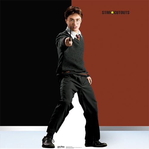 Harry Potter Hogwarts School of Witchcraft and Wizardry Daniel Radcliffe Lifesize Cardboard Cutout 160cm Product Gallery Image