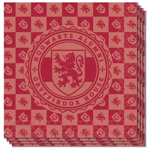 Harry Potter Houses Paper Luncheon Napkins 3 Ply 33cm - Pack of 16