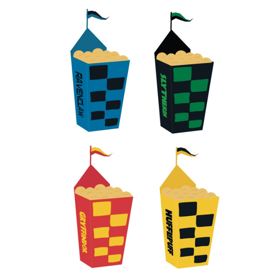 Harry Potter Quidditch Paper Treat Boxes 16cm - Pack of 8