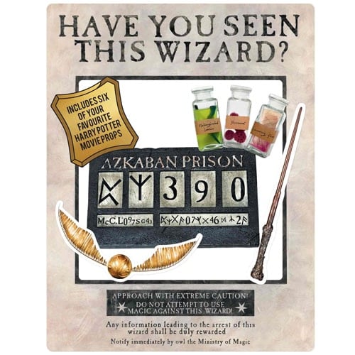 Harry Potter Wanted Poster Have You Seen This Wizard Cardboard White Selfie Frame With Props 87cm Product Gallery Image