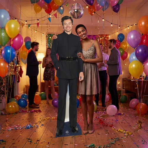 Harry Smiling Happy Styles Black Suit Lifesize Cardboard Cutout 185cm Product Gallery Image