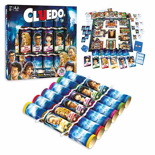 Hasbro Cluedo Game Christmas Crackers 30cm / 12 in - Pack of 6 Product Image