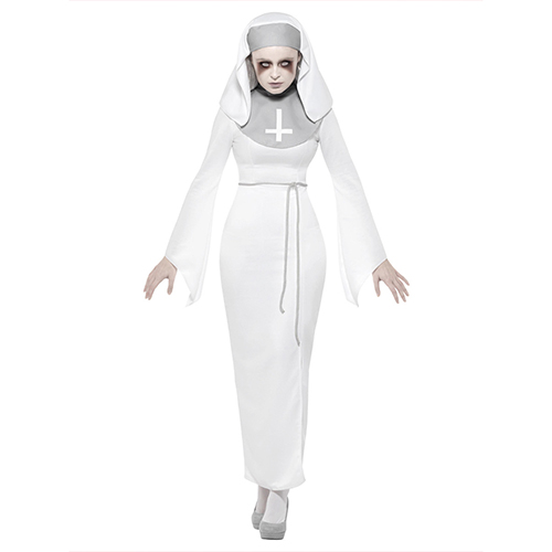 Haunted Asylum Nun Fancy Dress Costume Ladies Large - UK 16-18 Product Gallery Image