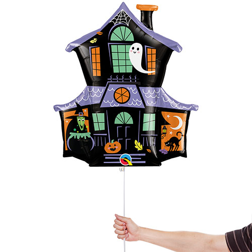 Haunted House Halloween Giant Helium Foil Balloon 95cm / 37 in Product Gallery Image