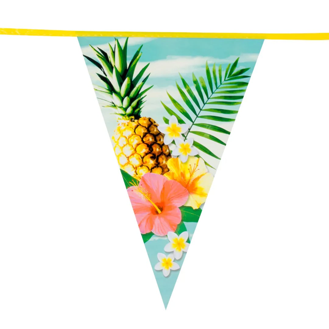 Hawaii Paradise Plastic Pennant Bunting 6m View 2