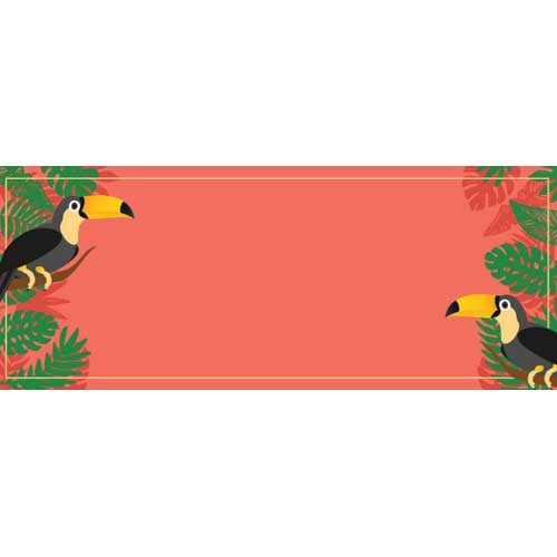 Hawaii Toucan Design Medium Personalised Banner - 6ft x 2.25ft