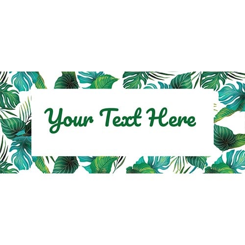 Hawaiian Leaves PVC Personalised Party Sign Decoration Product Gallery Image