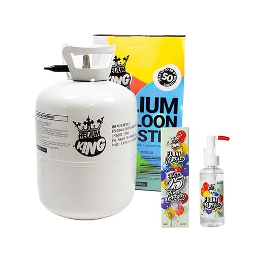 Helium Canister with Float Magic Spray Bottle - Fills Up to 50 x 9 in Balloons Product Gallery Image