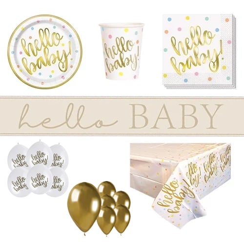 Hello Baby 16 Person Deluxe Party Pack