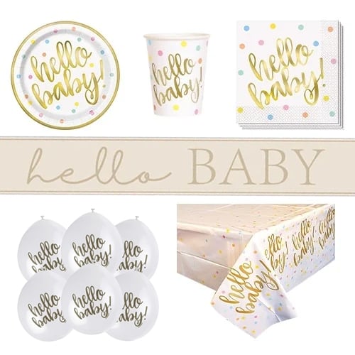 Hello Baby 8 Person Deluxe Party Pack