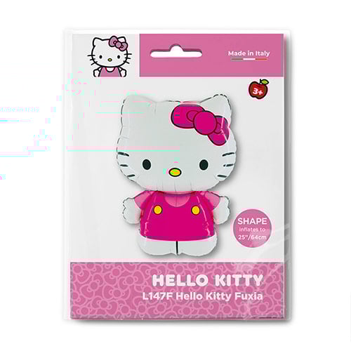 Hello Kitty Fuchsia Hot Pink Helium Foil Shaped Balloon 64cm / 25 in Product Gallery Image