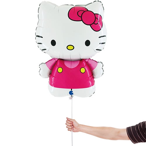 Hello Kitty Fuchsia Hot Pink Helium Foil Shaped Balloon 64cm / 25 in Product Gallery Image