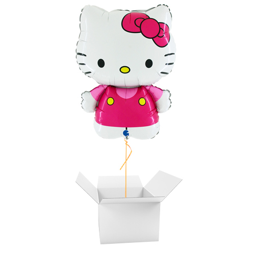 Hello Kitty Fuchsia Hot Pink Giant Helium Foil Balloon - Inflated Balloon in a Box Product Gallery Image