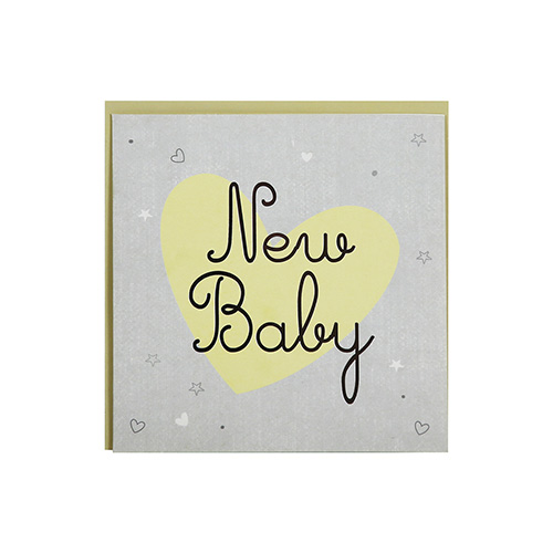 Hello Little One Neutral Baby Large Shopper Gift Bag with Greeting Card 37cm Product Gallery Image
