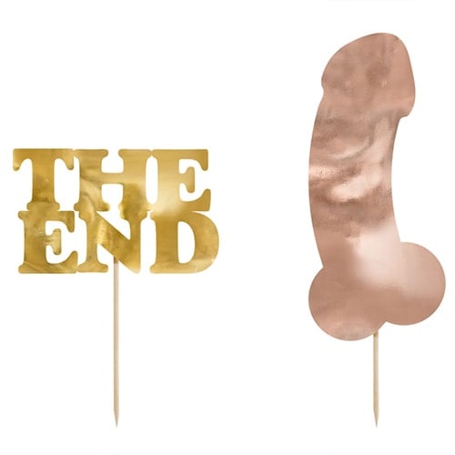 Hen Party Same Penis Forever Cake Topper - Pack of 2