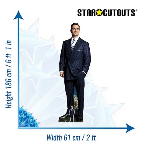 Henry Cavill Black Suit White Shirt Lifesize Cardboard Cutout 186cm Product Gallery Image