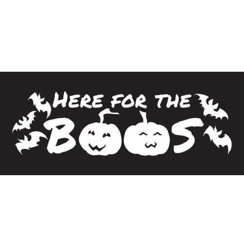 Here For The Boos Halloween PVC Party Sign Decoration Product Image