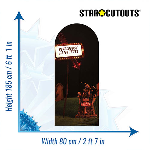 Here Lies Beetlejuice Single Backdrop Cardboard Cutout 185cm Product Gallery Image
