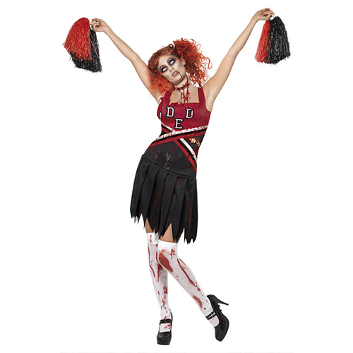 High School Horror Cheerleader Fancy Dress Costume Ladies Medium - UK 12-14 Product Gallery Image