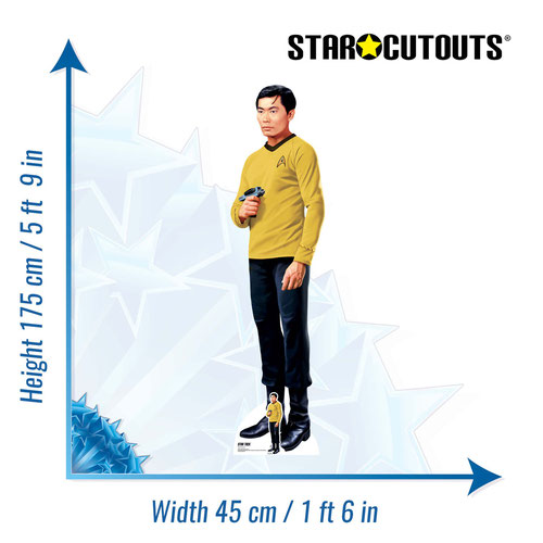 Hikaru Sulu Star Trek George Takei Lifesize Cardboard Cutout 175cm Product Gallery Image