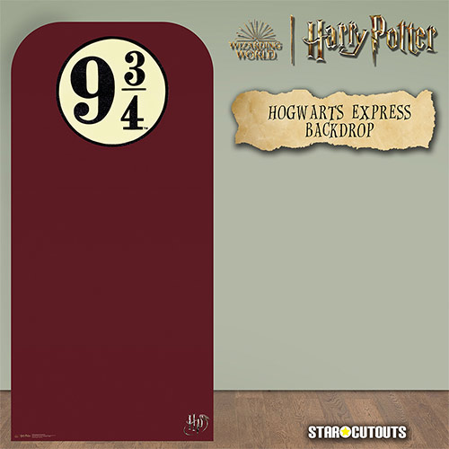 Hogwarts Express Platform 9¾ Harry Potter Single Backdrop Cardboard Cutout 193cm Product Gallery Image