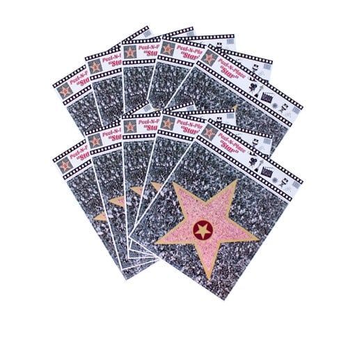 Hollywood Walk of Fame Star Peel And Place Floor Stickers - Pack of 10 Product Image