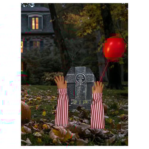 Horror Clown Lawn Prop Halloween Decoration 44cm