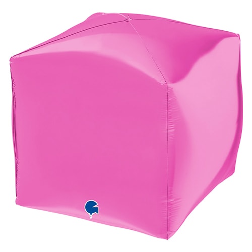 Hot Pink 4D Square Shape Foil Helium Balloon 38cm / 15 in Product Image