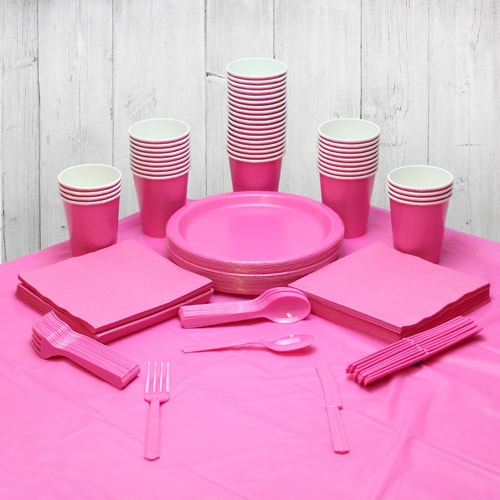 Hot Pink 56 Person Party Pack Product Image