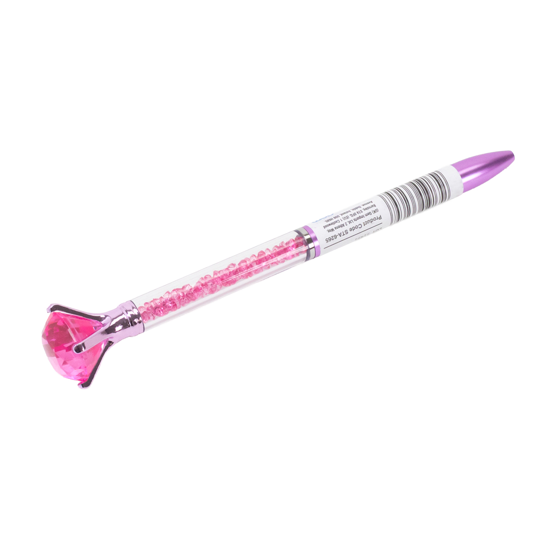 Hot Pink Gem Stone Ballpoint Pen