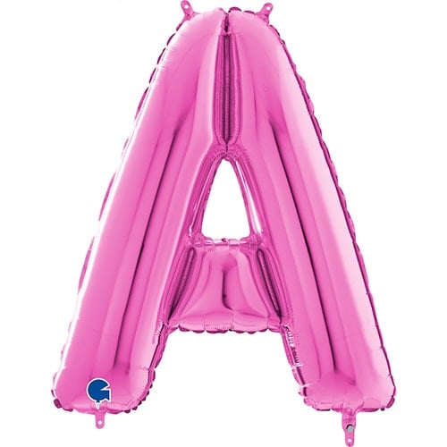Hot Pink Letter A Helium Foil Giant Balloon 66cm / 26 in Product Image