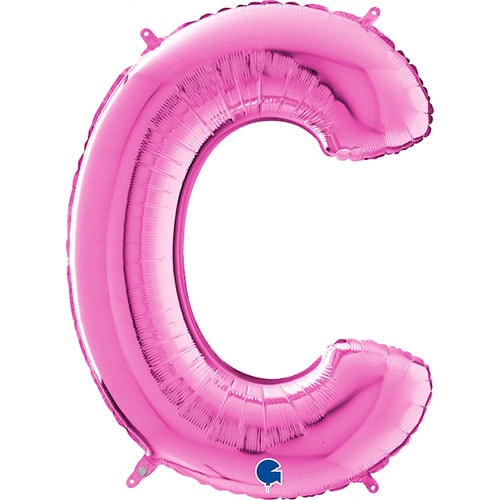 Hot Pink Letter C Helium Foil Giant Balloon 66cm / 26 in Product Image