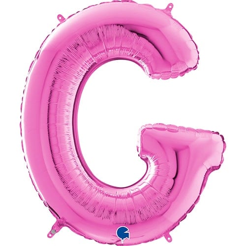 Hot Pink Letter G Helium Foil Giant Balloon 66cm / 26 in Product Image