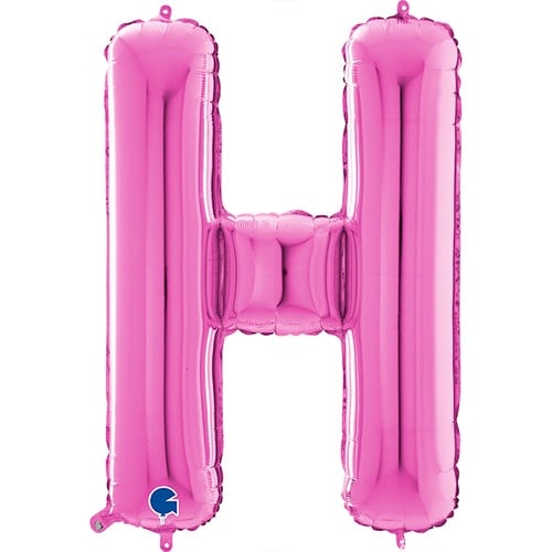 Hot Pink Letter H Helium Foil Giant Balloon 66cm / 26 in Product Image