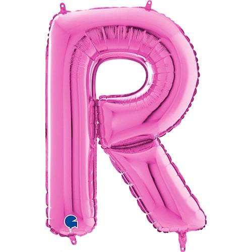 Hot Pink Letter R Helium Foil Giant Balloon 66cm / 26 in Product Image