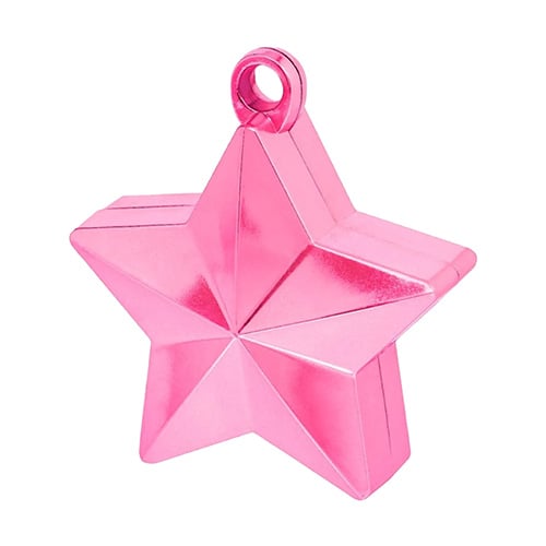 Hot Pink Magenta Star Balloon Weight 140g Product Gallery Image