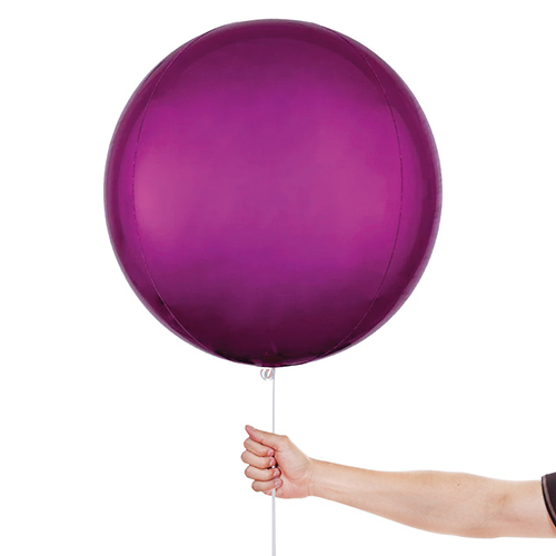 Hot Pink Orbz Foil Helium Balloon 38cm / 15 in Product Gallery Image