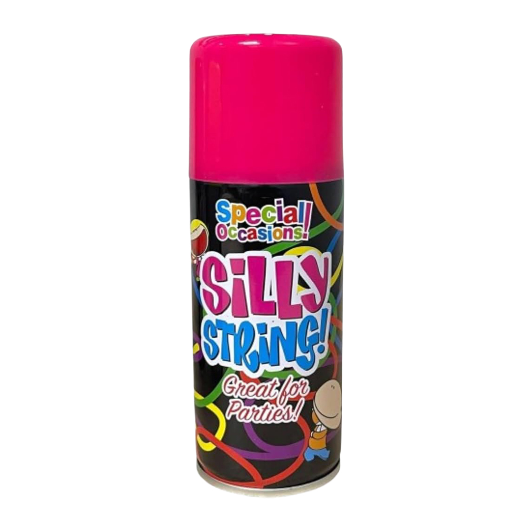 Hot Pink Silly String Spray Can 200ml