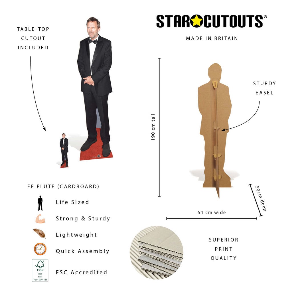Hugh Laurie Lifesize Cardboard Cutout 190cm Product Gallery Image