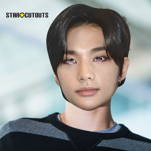 Hyunjin Stray Kids K-Pop Cardboard Face Mask Product Gallery Image